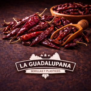 chiles secos puya en primer plano